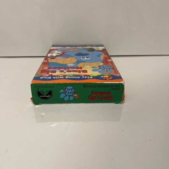 Nick Jr Blue’s Clues Play Along Big Holiday VHS Videocassette Christmas - Picture 6 of 7